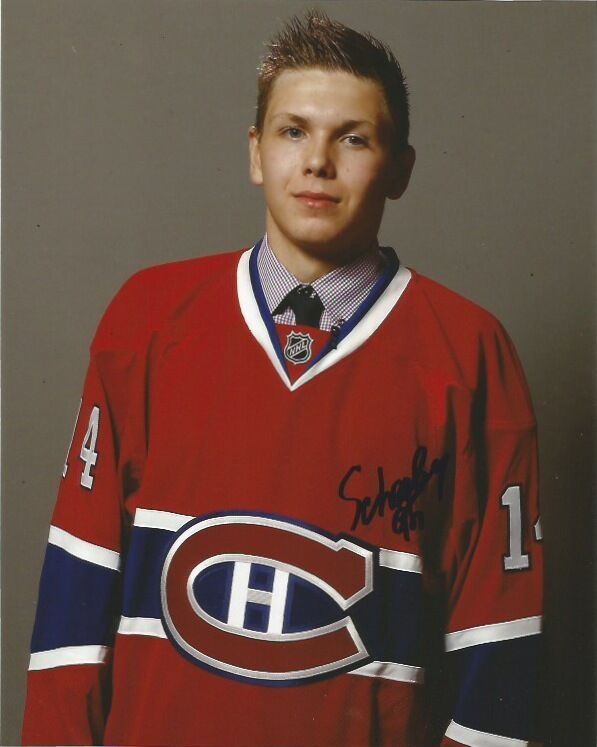 Montreal Canadiens Nikita Scherbak Signed Autographed 8x10 NHL Photo Poster painting COA C