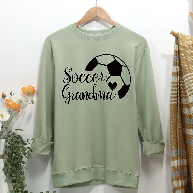 Soccer Grandma Women Casual Sweatshirt-Annaletters