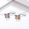  Yellow Bee Drop Earrings  925 Sterling Silver