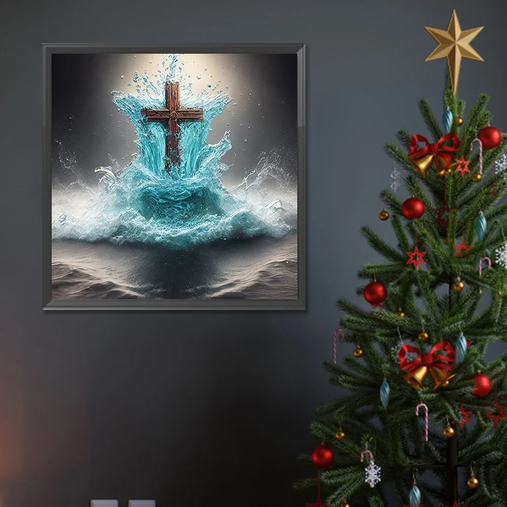 Diamond Painting - Full Round Drill - Crucifix(Canvas|30*30cm)