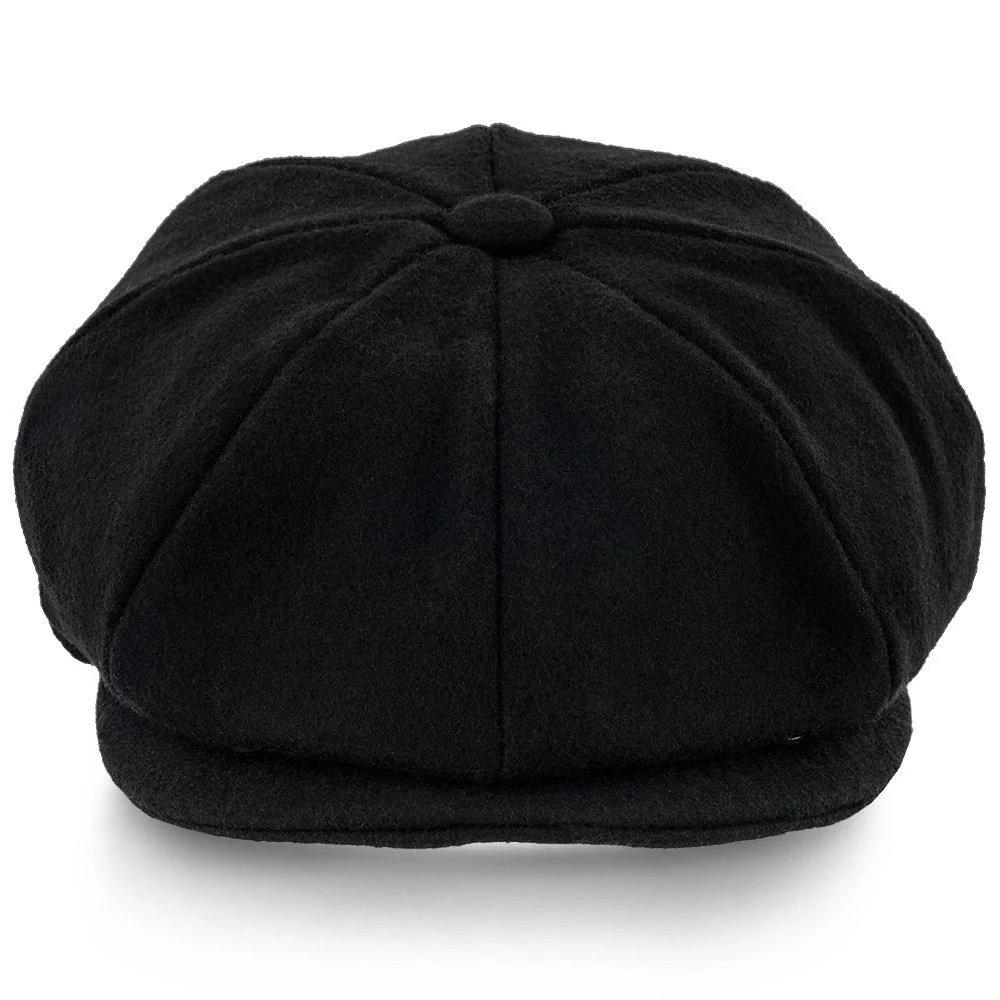 5 Colors - Shelby - Walrus Hat Wool Blend 8 Panel Newsboy Cap