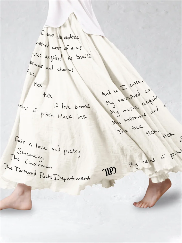 I Love You It's Ruining My Life New Album Flowy Wide Skirt