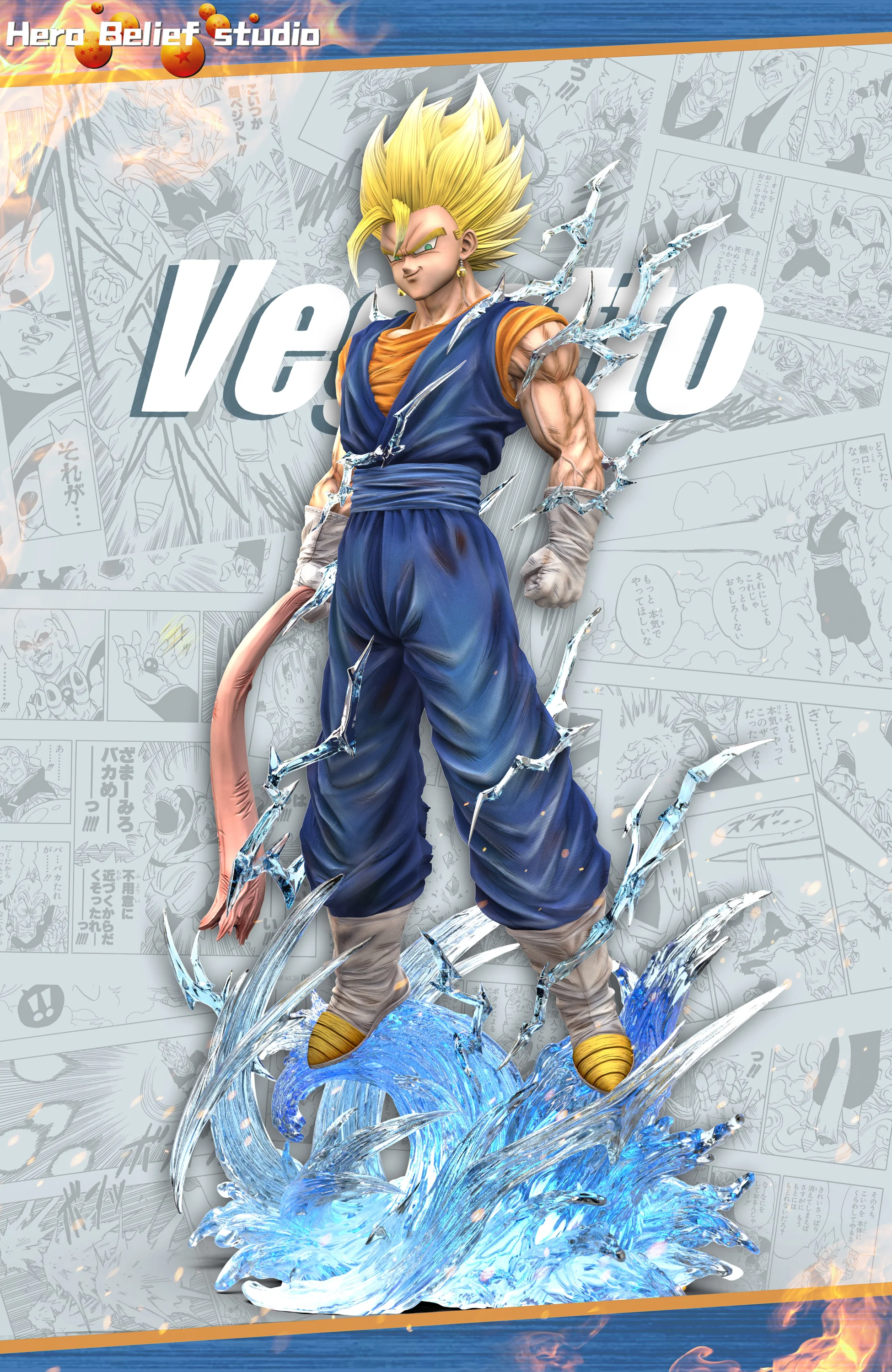 1/6 & 1/4 Scale Vegetto - Dragon Ball Resin Statue - Hero
