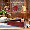 Sonnenblume diy Diamant Kunst Holz Aufbewahrungsbox Diamond Painting Aufbewahrungsbox