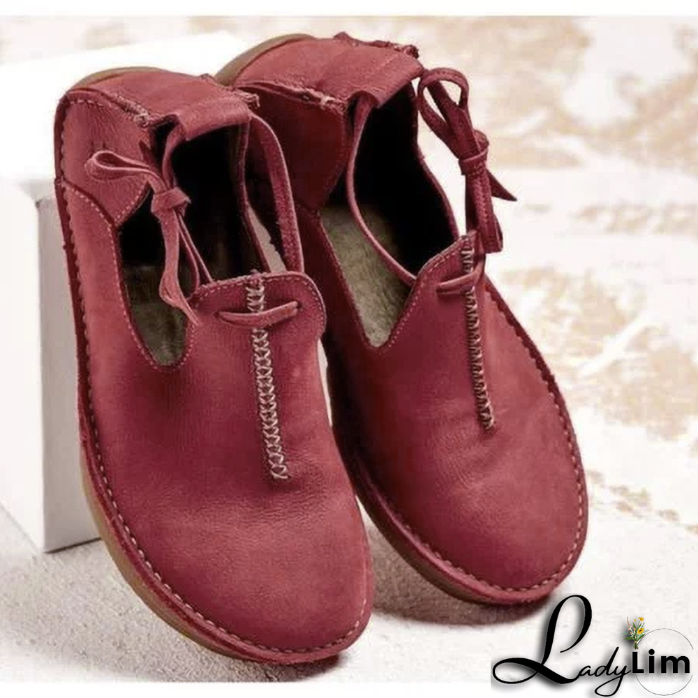 Super Comfort Round Toe Casual Lace-Up Flat & Loafers