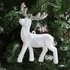 Blue Red White Velvet Elk Christmas Tree Hanging Decor