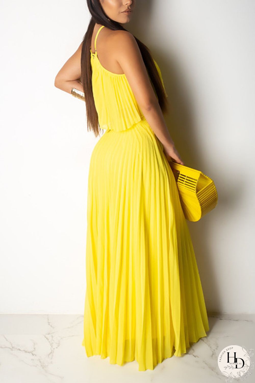 Pink Fashion Sexy Sleeveless Skirt Two-piece Set