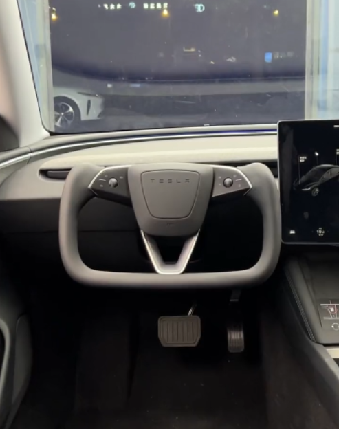 First Tesla Model 3 Highland facelift interior snapshot reveals stalkless  steering wheel -  News