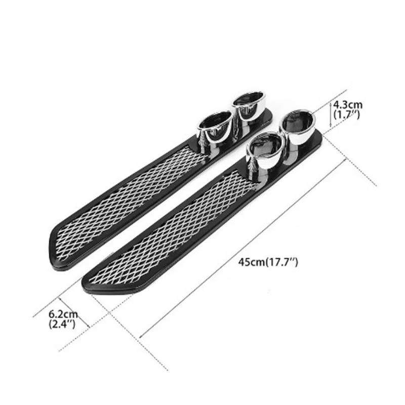 Car Decoration  Exhaust Pipe Modification Tail Throat Shark Gill Ventilation Simulation Vent