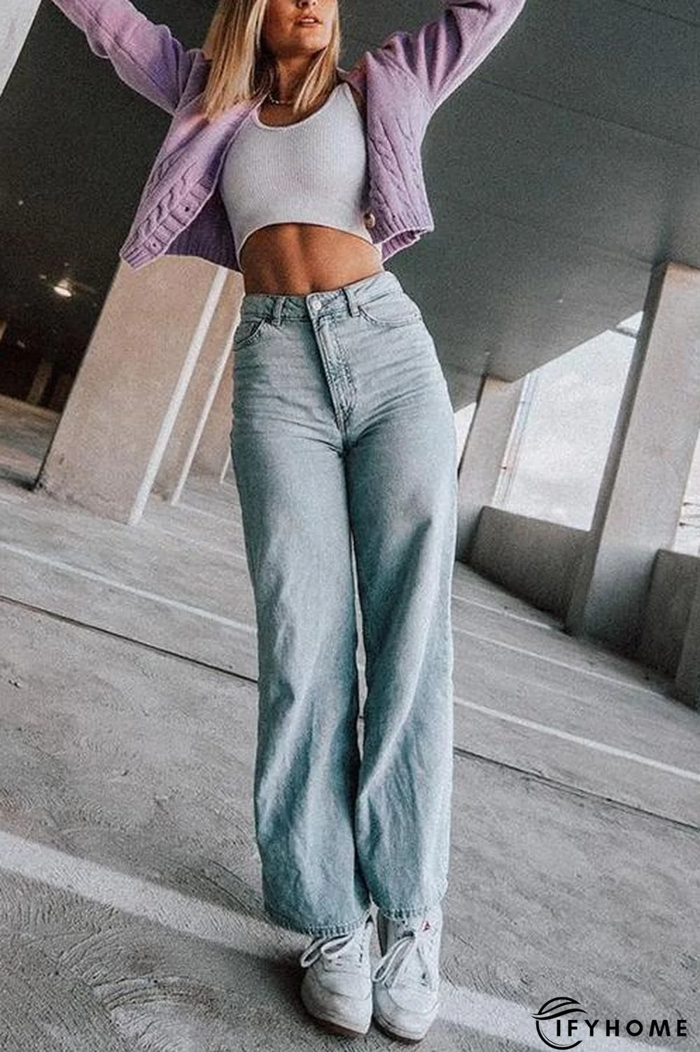 Loose Straight Leg Jeans | IFYHOME