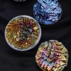 Natural Crystal Bismuth Metal Bismuth Ore Small Bowl Ore Colorful Mineral Stone Raw Stone Specimen Collection Ornaments Gemstone