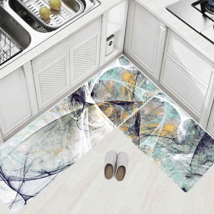 PVC Leather Kitchen Rugs Carpets Set | 168DEAL