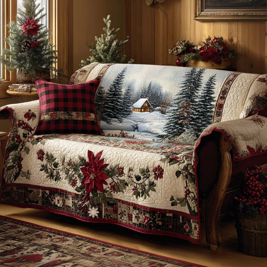 Holiday Miracle Quilted Sofa Cover NCU0NT10936 everthome