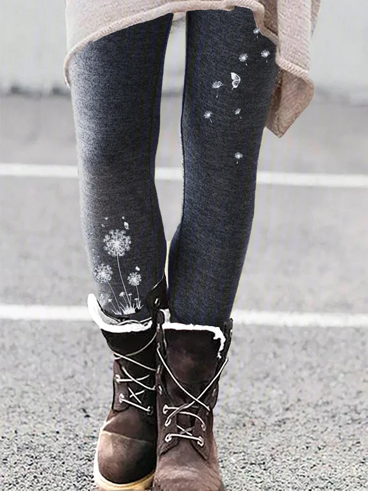 Plus Size Thick Warm Leggings Casual Cotton Leggings