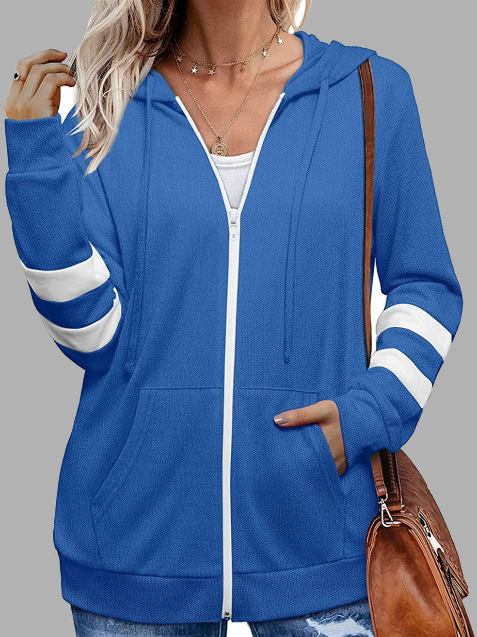 Women Long Sleeve V-neck Graphic Floral Printed Top