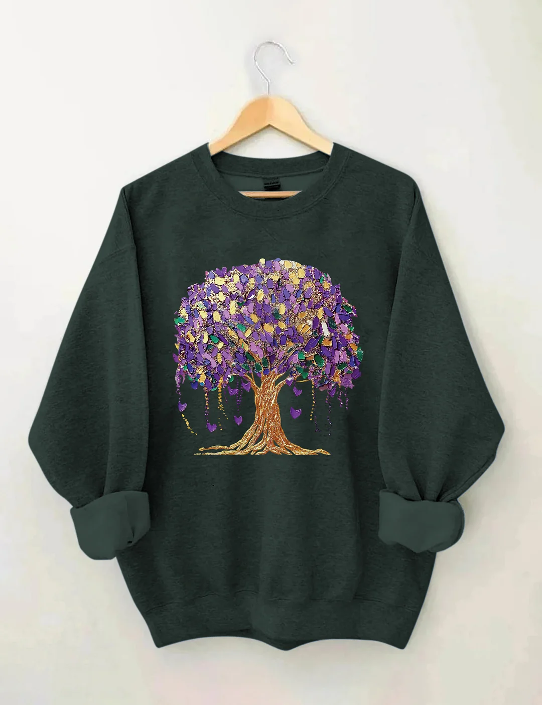 Mardi Gras Tree Sweatshirt