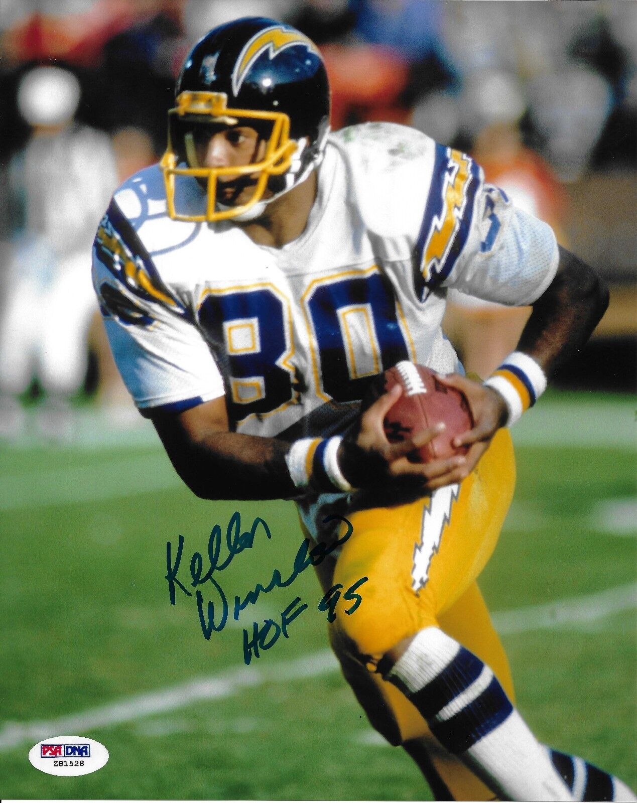 Kellen Winslow Signed Chargers Football 8x10 Photo Poster painting PSA/DNA COA Picture Autograph