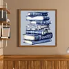 Blue Porcelain Books - 11CT Stamped Cross Stitch 40*40cm tapestrymarket
