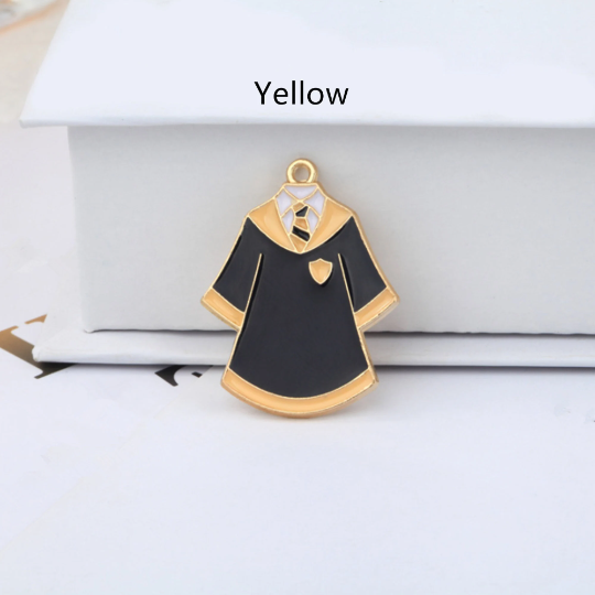 Bulk 10 30 Pcs School Uniforms Enamel Charms DIY Accessories Student uniform Pendants Floating Keychain Craft Pendants For DIY Earring Necklace Findings