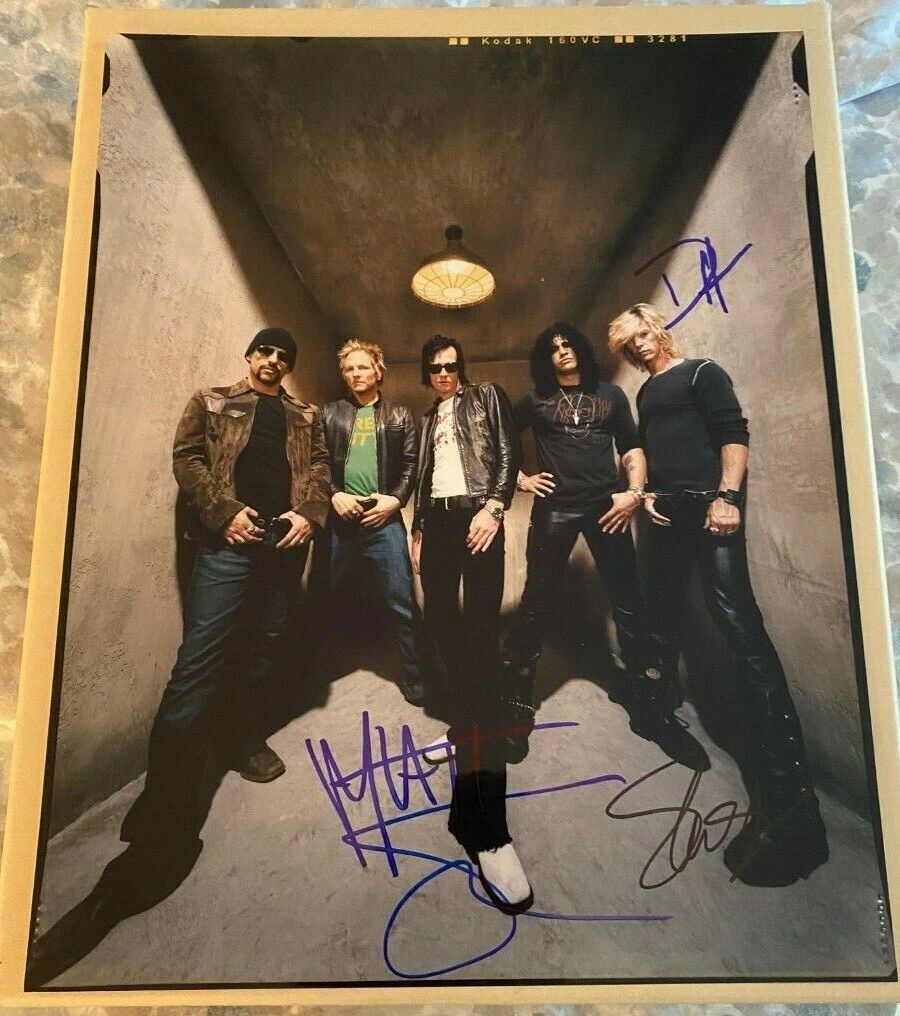 Slash signed autographed 11x14 Photo Poster painting Velvet Revolver Duff McKagen Matt Sorum