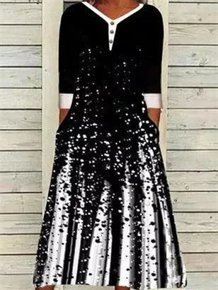 Half Sleeve Party Loosen Dresses