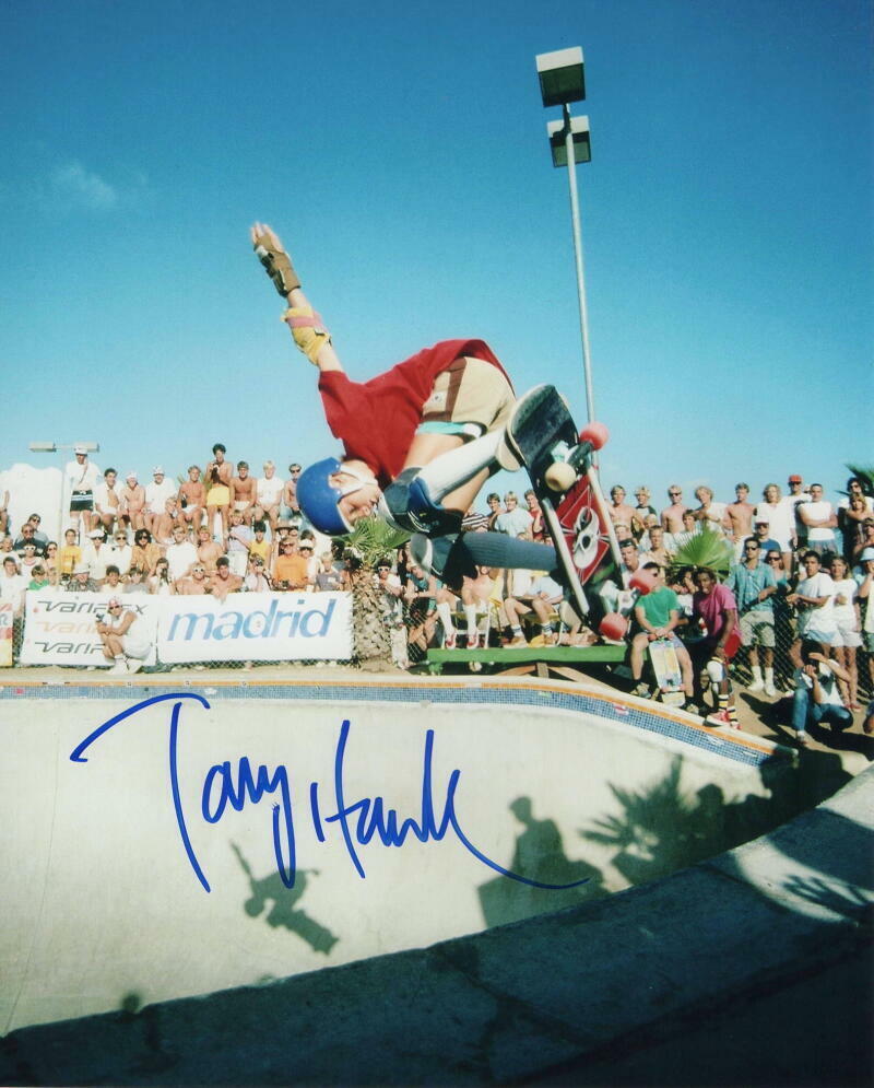 TONY HAWK SIGNED AUTOGRAPH 8X10 Photo Poster painting - BIRDMAN SKATEBOARD ICON, BIRDHOUSE, RARE