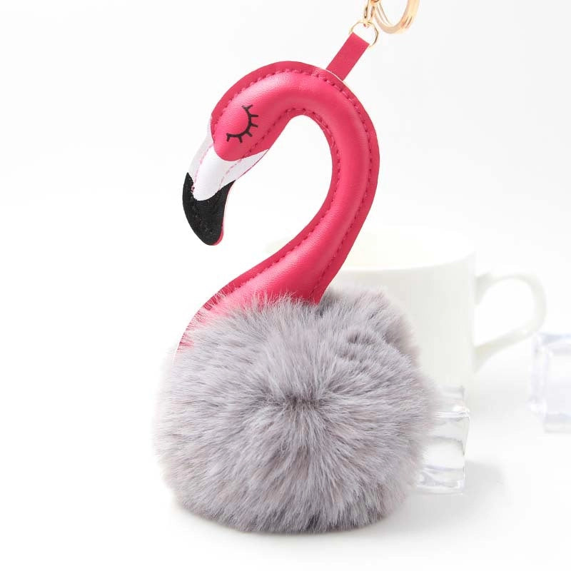 Plush Flamingo Bag Charms