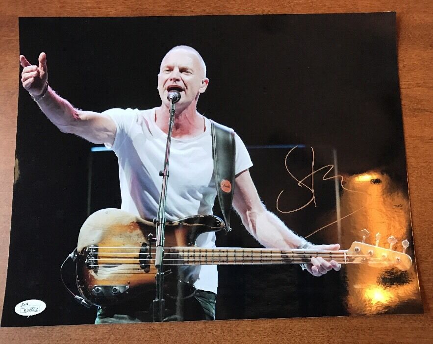 STING SIGNED 11X14 Photo Poster painting JSA AUTH AUTOGRAPHED JSA COA