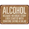 Alcohol - Vintage Metal Signs - 20*30cm/30*40cm - Warning