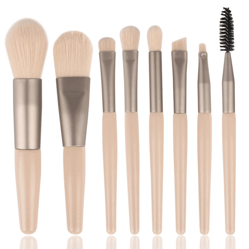 Lady Minimalist Artificial Fiber Plastic Handgrip Makeup Brushes 1 Set