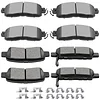 SCITOO D1650 D905 Front Semi-Metal Rear Ceramic Brake Pads Sets Fit For Nissan Altima 2013 2014 2015 2016 2017 2018 2019 2020 2021 2022 2023