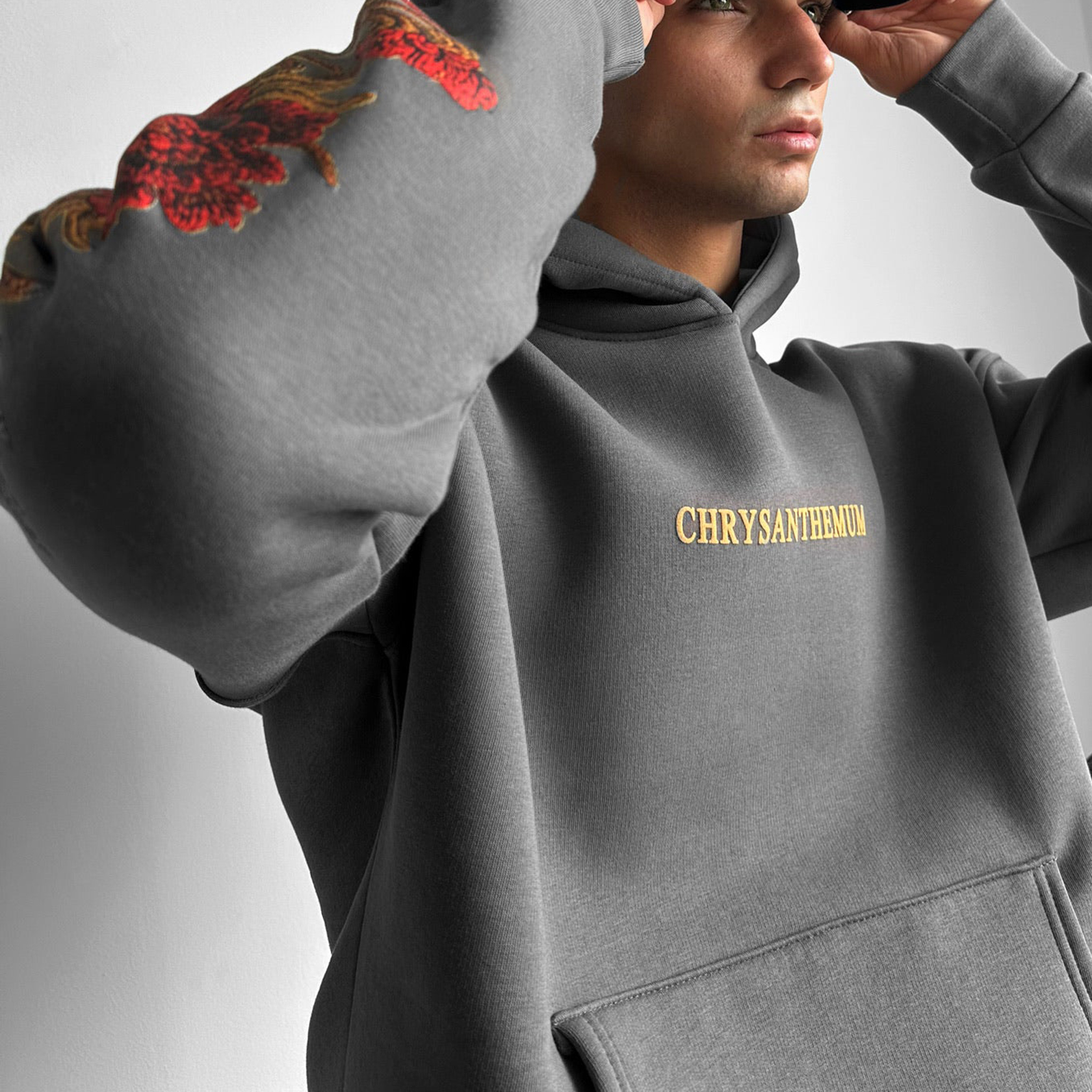 Oversized Chrysanthemum Hoodie