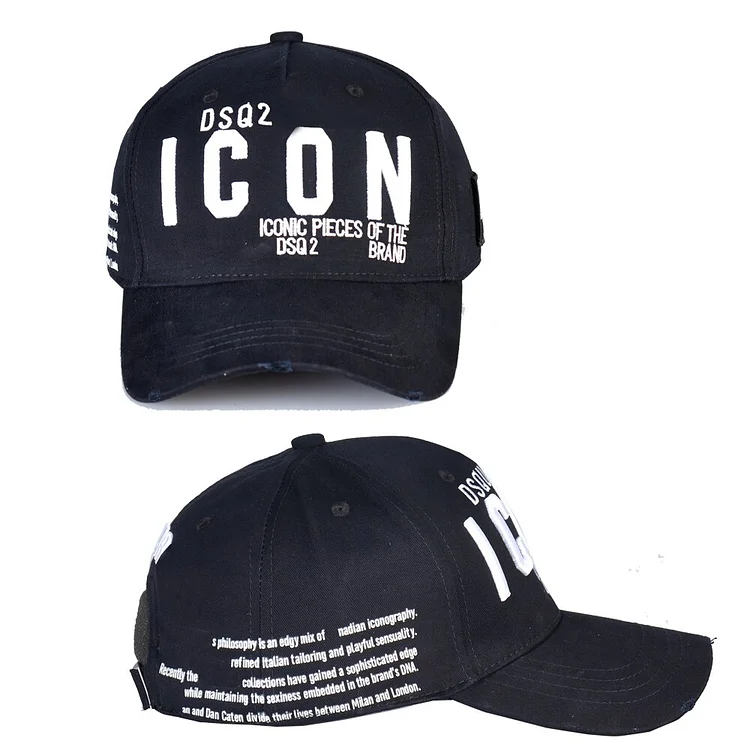 2023 Dsq2 Brand ICON Letter Cotton berretto da Baseball da donna berretto con visiera berretto da camionista decorativo Snap