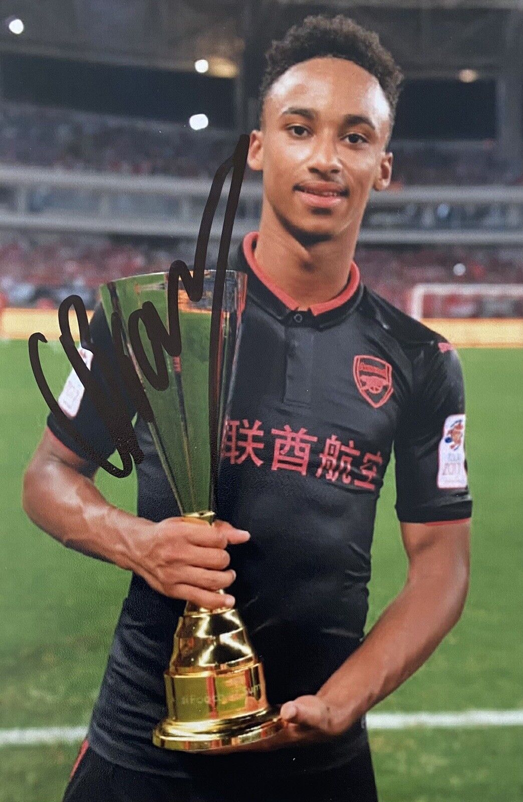 Cohen Bramall Genuine Hand Signed Arsenal 6X4 Photo Poster painting 3