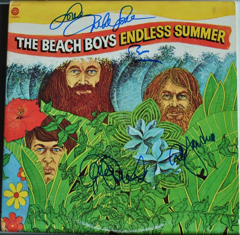 THE BEACH BOYS Signed Album X4 Endless Summer Brian Wilson, Mike Love, Al Jardine, David Marks wcoa