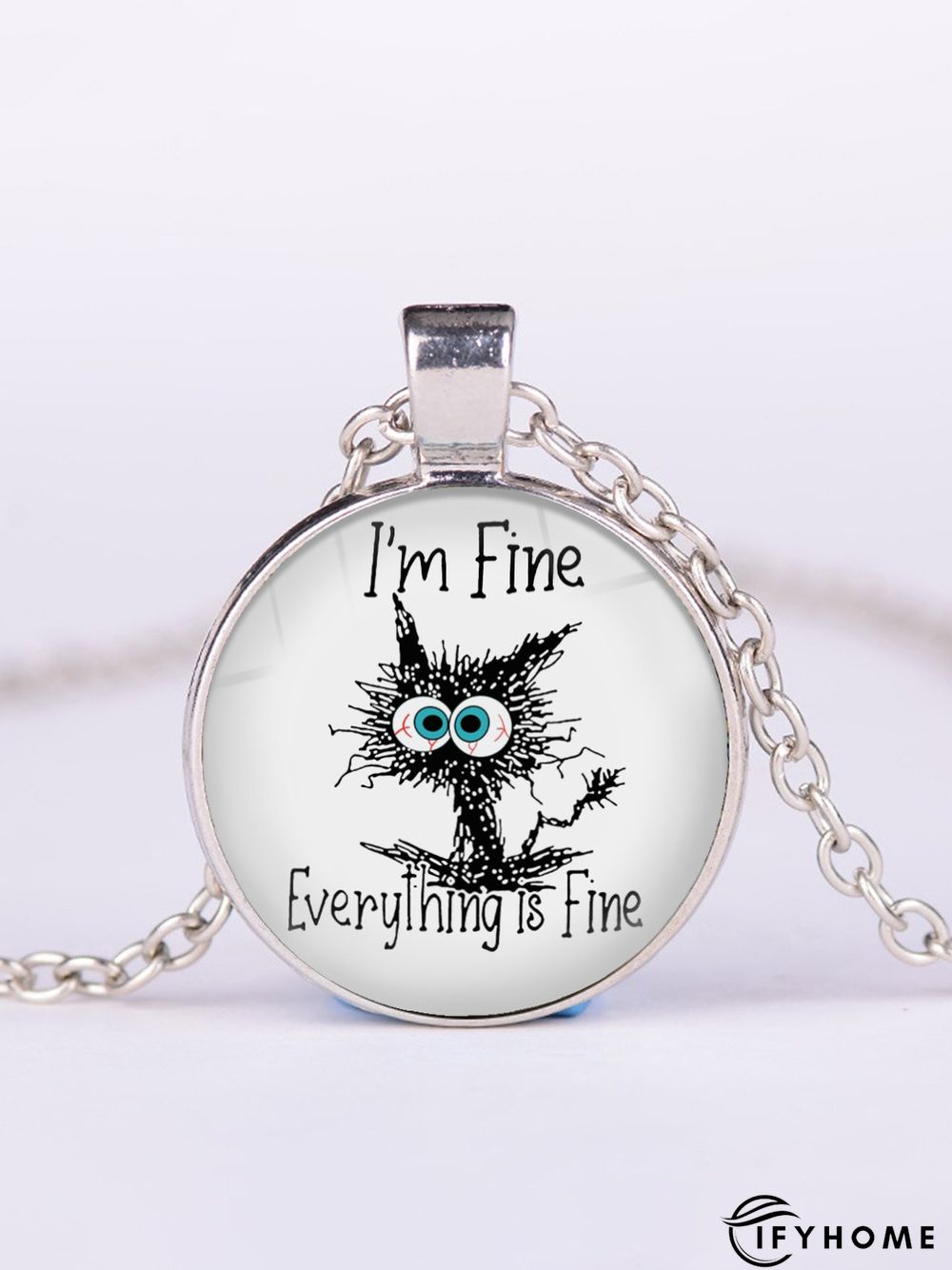 I'm Fina Graffiti Cat Time Jewel Necklace | IFYHOME
