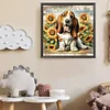 Diamond Painting-DIY Full Round Drill Garden Dog(40*40 CM)