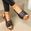 Women Summer Flat Shoes Round Head Sandals