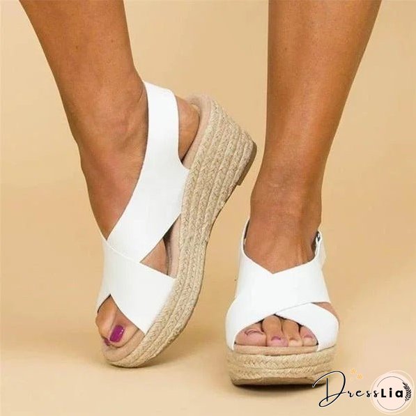 Elegant wedge Sandals