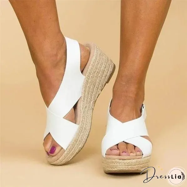 Elegant wedge Sandals