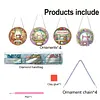 4Pcs Diamond Painting Sewing Machine Window Pendants Suncatcher Hanging Kits for Home Porch Farmhouse