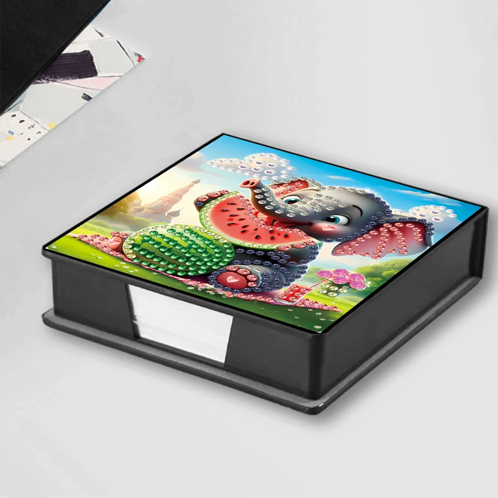PU 5D Diamond Painting Kit Note Box DIY Diamond Art Notepad Box (R)