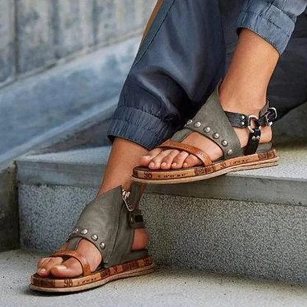 Women Faux leather Platform sandals
