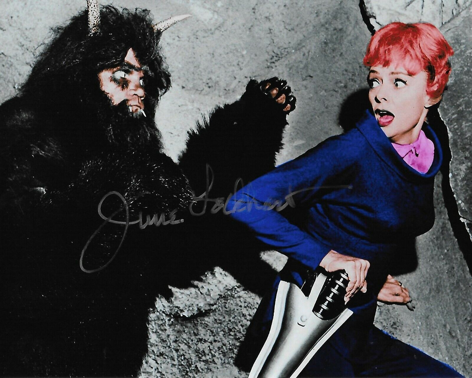 June Lockhart Lost in Space Original Autographed 8X10 Photo Poster painting #12