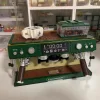 Retro building block coffee machine building block toy small particle model 928 pieces