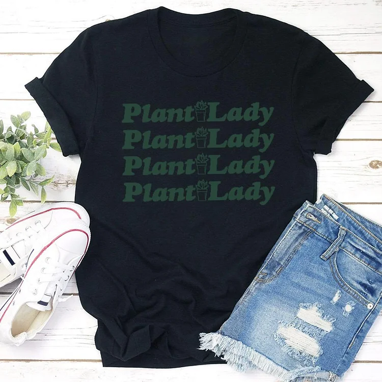 Plant Lady T-shirt Tee -02506-Annaletters