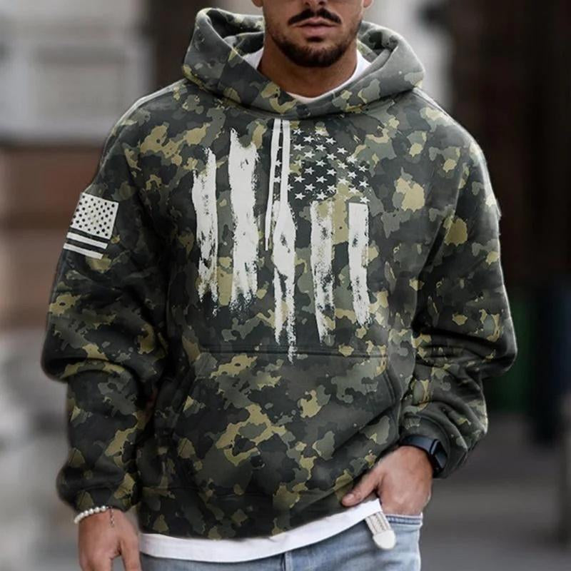 Men's Outdoor Camouflage Print Hoodie