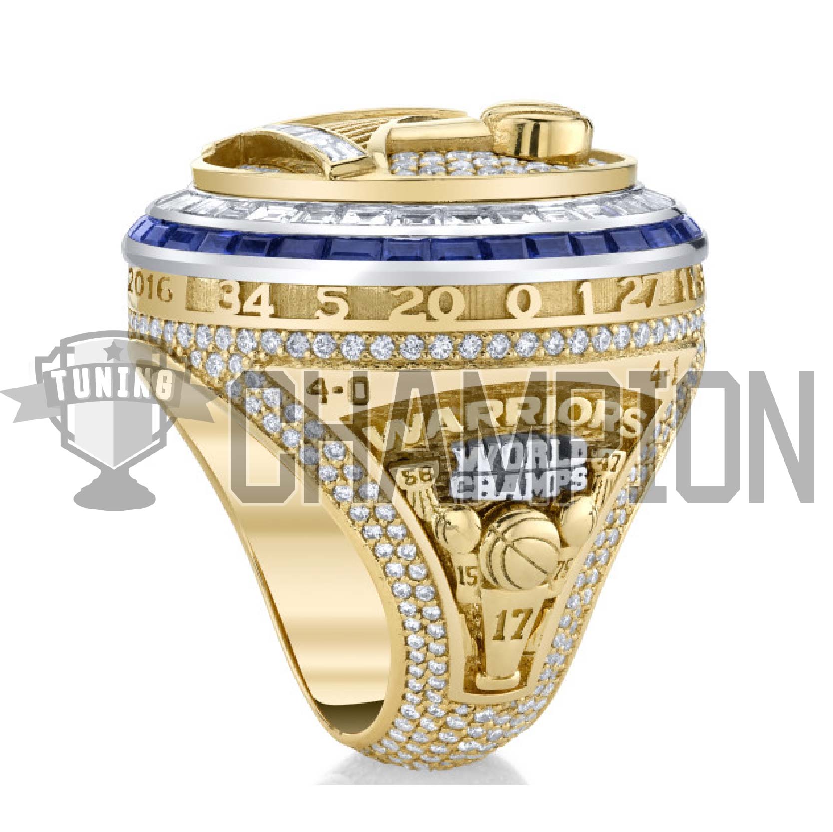 Jason of Beverly Hills Golden State Warriors 2022 NBA Finals Champions Personalized Fan Ring