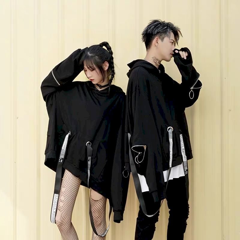 Hoodies Women Sweatshirt High Street Dark Department Large Size Hooded Female Hip-hop Tide Floating Loose Couple Hoodies