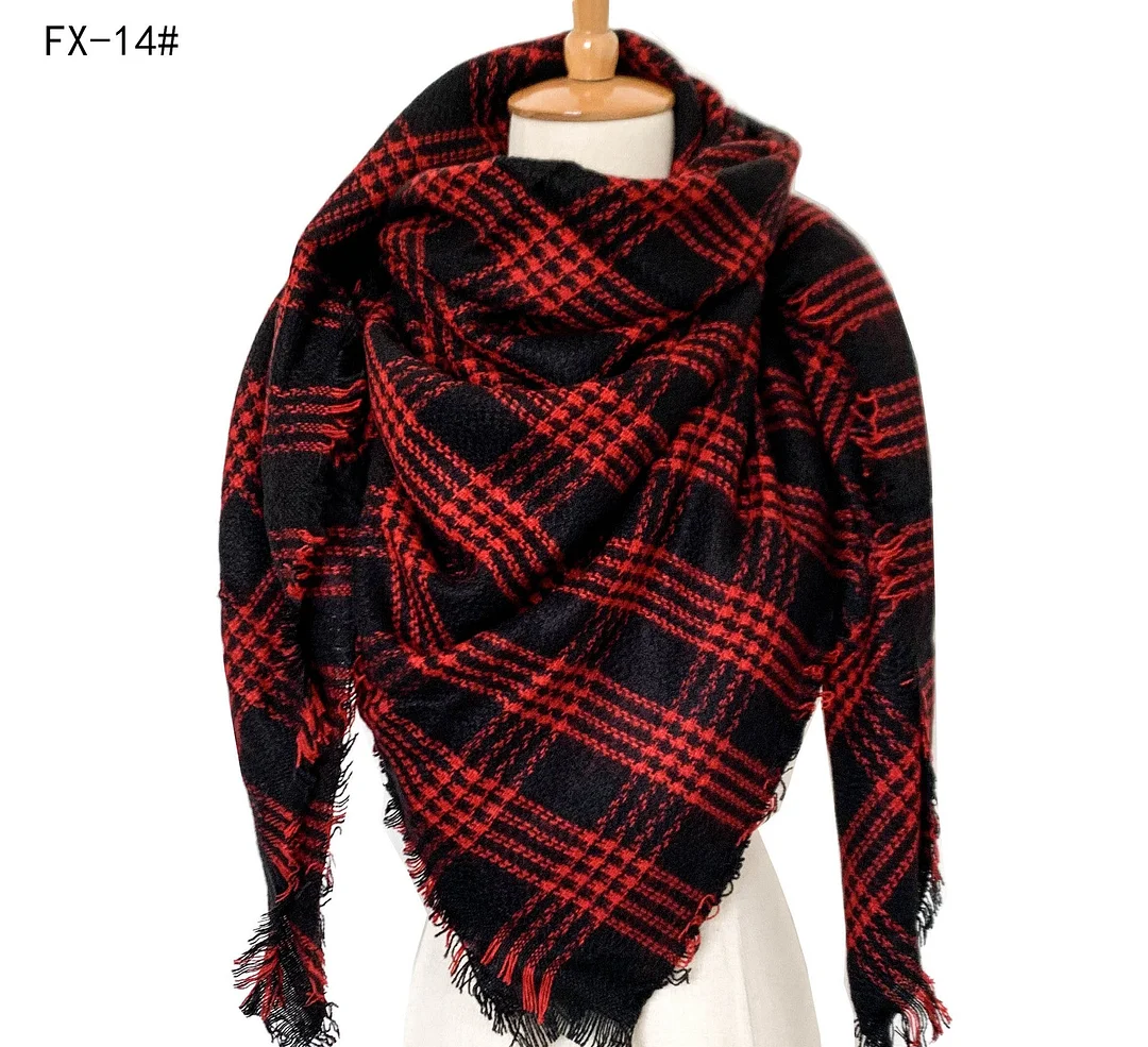 Plaid Pashmina Scarf Winter Scarf For Women